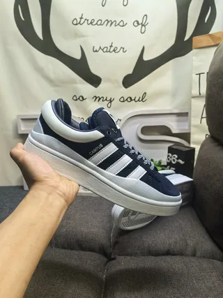 Adidas Campus Black and White Lifestyle Sneakers 5