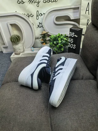 Adidas Campus Black and White Lifestyle Sneakers 6