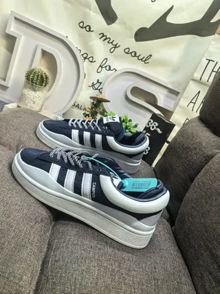 Adidas Campus Black and White Lifestyle Sneakers 7