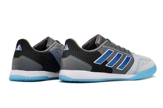 Adidas Copa Black Blue Low-Cut Silhouette جلد صناعي و شبكة علوية أحذية كرة القدم الداخلية 5