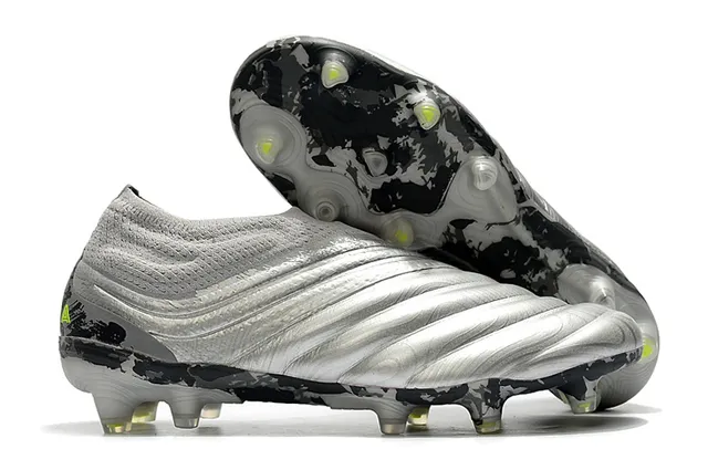 Adidas Copa Blue Orange Sock-Fit Knit Collar Sculpted Ridged Forefoot Overlay Firm-Ground Soccer Shoes 2
