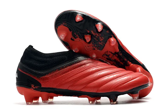 Adidas Copa Blue Orange Sock-Fit Knit Collar Sculpted Ridged Forefoot Overlay Firm-Ground Soccer Shoes 3