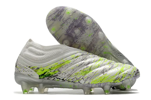 Adidas Copa Blue Orange Sock-Fit Knit Collar Sculpted Ridged Forefoot Overlay Firm-Ground Soccer Shoes 4