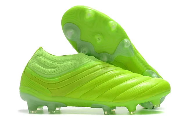 Adidas Copa Blue Orange Sock-Fit Knit Collar Sculpted Ridged Forefoot Overlay Firm-Ground Soccer Shoes 6