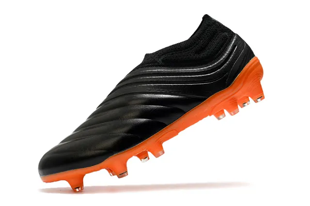 Adidas Copa Blue Orange Sock-Fit Knit Collar Sculpted Ridged Forefoot Overlay Firm-Ground Soccer Shoes 13