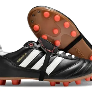 Adidas Copa SPZL Black White Orange Firm-Ground Soccer Shoes