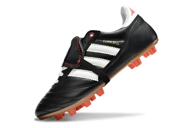 Adidas Copa SPZL Noir Blanc Orange Chaussures de football pour terrain ferme 3