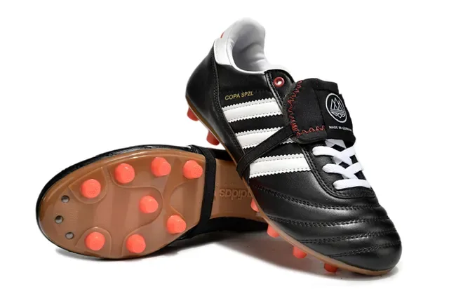 Adidas Copa SPZL Noir Blanc Orange Chaussures de football pour terrain ferme 4