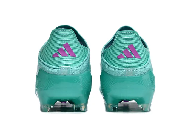 Adidas F50 নীল গোলাপি লো-কাট সক-ফিট আপার সিন্থেটিক টেক্সচার্ড শেল ফার্ম-গ্রাউন্ড সকার শোজ 4