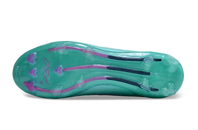 Adidas F50 নীল গোলাপি লো-কাট সক-ফিট আপার সিন্থেটিক টেক্সচার্ড শেল ফার্ম-গ্রাউন্ড সকার শোজ 8