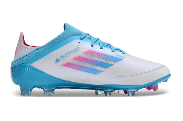 Adidas F50 নীল গোলাপি লো-কাট সক-ফিট আপার সিন্থেটিক টেক্সচার্ড শেল ফার্ম-গ্রাউন্ড সকার শোজ 24