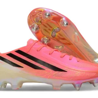 Adidas F50 Hyperfast Pink Black Firm-Ground Soccer Shoes