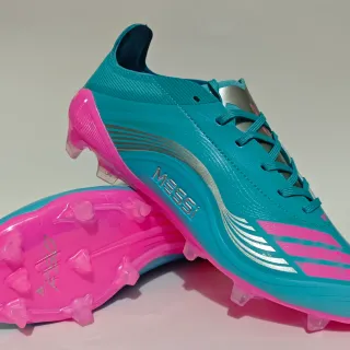 Adidas F50 Messi Turquoise Pink Firm-Ground Soccer Shoes