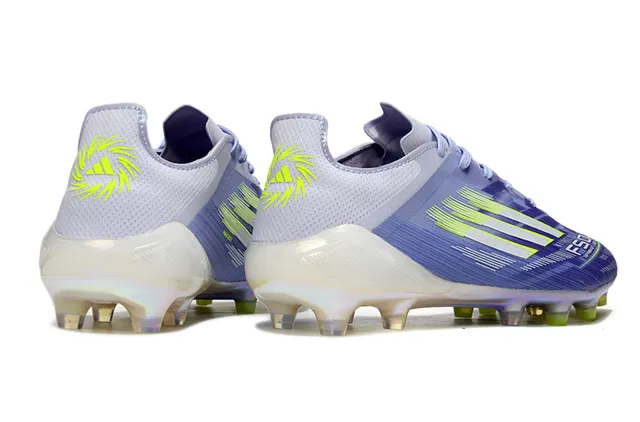 Adidas F50 Upper Iridescent Violet Vert accents Néon Lime Chaussures de Football pour Terrain Ferme 5