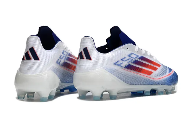 Adidas F50 White Blue Red Firm-Ground Soccer Shoes 5