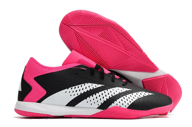 Adidas Falcon Essence Noir Rose Perforé Synthétique Chaussures de football intérieur 5