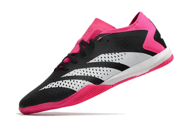 Adidas Falcon Essence Noir Rose Perforé Synthétique Chaussures de football intérieur 7