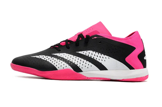 Adidas Falcon Essence Noir Rose Perforé Synthétique Chaussures de football intérieur 8