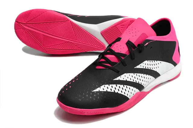 Adidas Falcon Essence Noir Rose Perforé Synthétique Chaussures de football intérieur 9