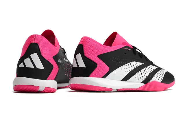 Adidas Falcon Essence Noir Rose Perforé Synthétique Chaussures de football intérieur 10