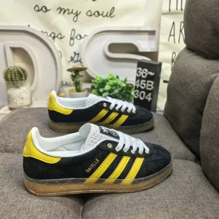 Adidas Gazelle Black and Yellow Lifestyle Sneakers