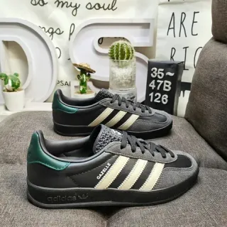 Adidas Gazelle Black Dark Green Cream Lifestyle Sneakers