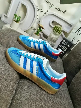Adidas Gazelle Blue Red White Lifestyle Sneakers 7