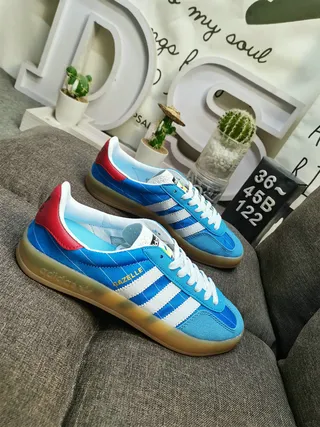 Adidas Gazelle Blue Red White Lifestyle Sneakers 9