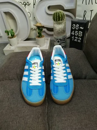 Adidas Gazelle Blue Red White Lifestyle Sneakers 10