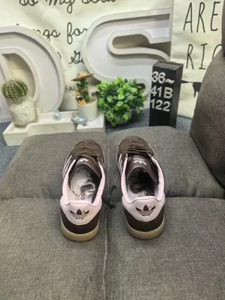 Adidas Gazelle Brown and Pink Suede Lifestyle Sneakers 8