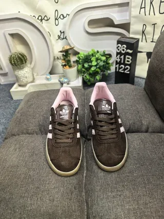 Adidas Gazelle Brown and Pink Suede Lifestyle Sneakers 10