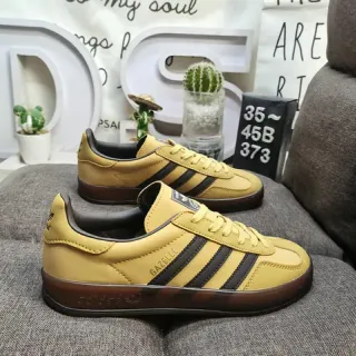 Adidas Gazelle Mustard Yellow Black Gum Lifestyle Sneakers