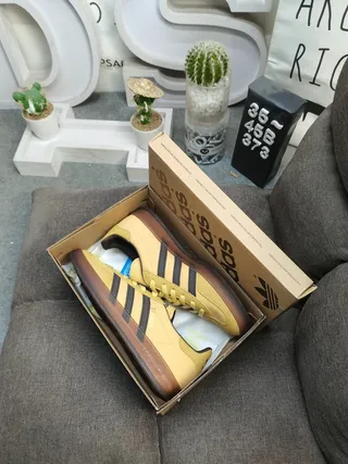 Adidas Gazelle Mustard Yellow Black Gum Lifestyle Sneakers 3