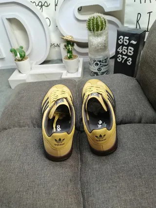Adidas Gazelle Mustard Yellow Black Gum Lifestyle Sneakers 8