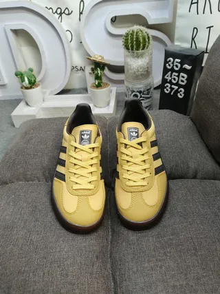 Adidas Gazelle Mustard Yellow Black Gum Lifestyle Sneakers 10