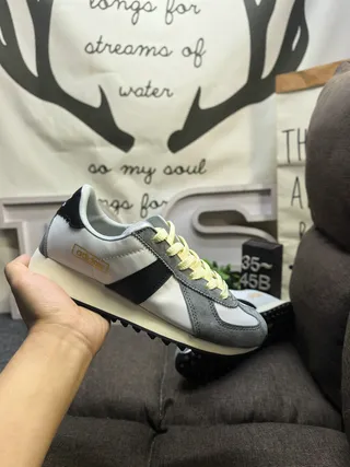 Adidas Gray Black Retro Runner Suede-Leather Hybrid Lifestyle Sneakers 5