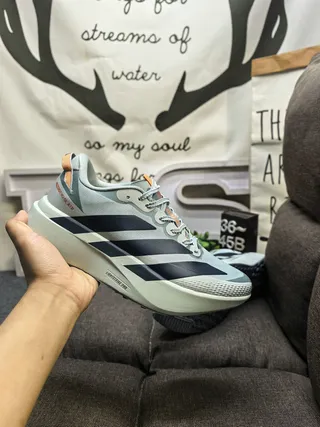 Adidas Gray Navy Engineered Mesh Upper Sculpted Platform Midsole Lifestyle Sneakers 5