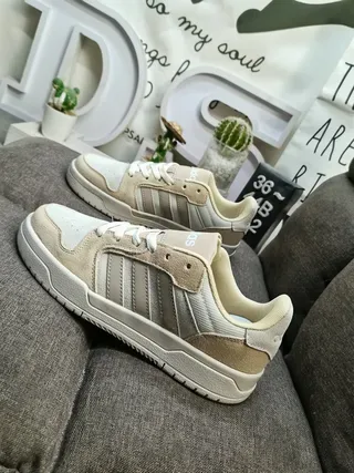Adidas Verde Roxo Low-Top Três Listras Painel Lateral Lifestyle Tênis 7