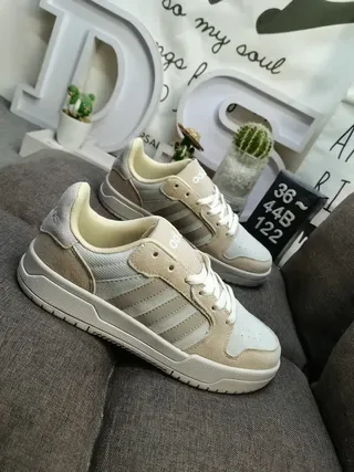 Adidas Verde Roxo Low-Top Três Listras Painel Lateral Lifestyle Tênis 9