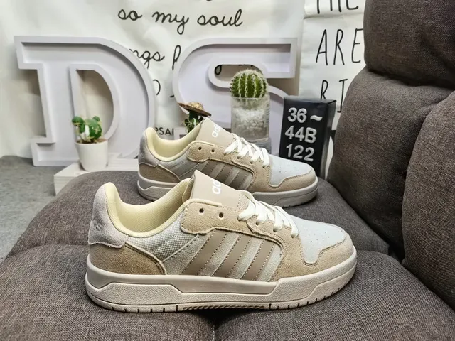 Adidas Verde Roxo Low-Top Três Listras Painel Lateral Lifestyle Tênis 11