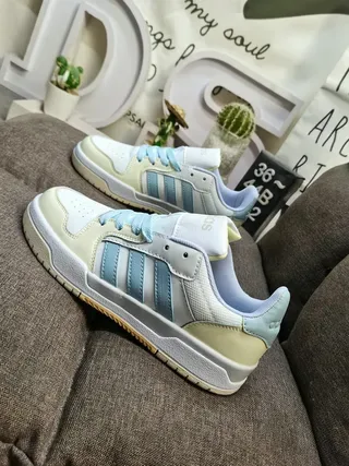 Adidas Verde Roxo Low-Top Três Listras Painel Lateral Lifestyle Tênis 17