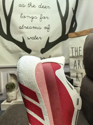 Adidas Hyperboom Red and White Running Shoes 23