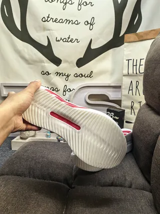 Adidas Hyperboom Red and White Running Shoes 24