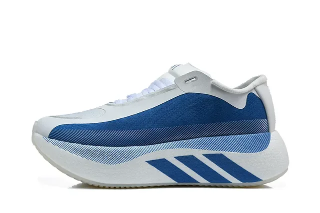 Adidas Hyperboost Edge M White and Blue Lifestyle Sneakers 4