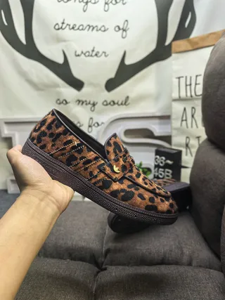 Adidas Leopard-Print Penny Strap Loafers 5