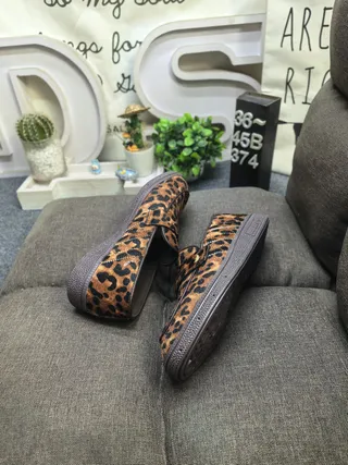 Adidas Leopard-Print Penny Strap Loafers 6