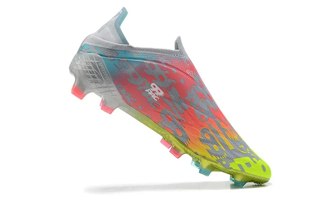 Adidas Multicolor Sock-Fit Collar Gradient-Print Synthetic Upper Firm-Ground Soccer Shoes 3