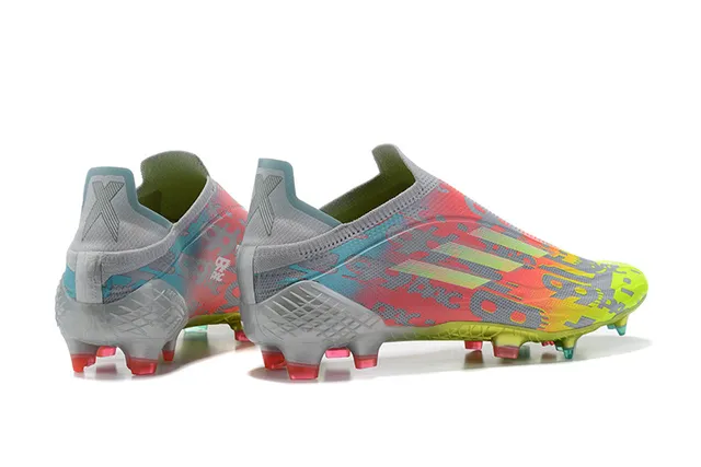 Adidas Multicolor Sock-Fit Collar Gradient-Print Synthetic Upper Firm-Ground Soccer Shoes 5