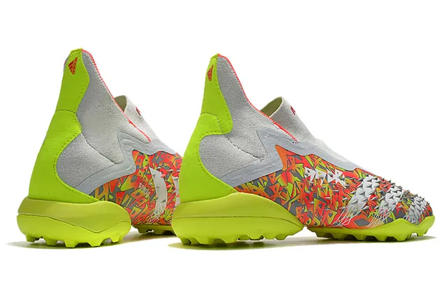 Adidas Rose Multicolore Moulé Pique Jaula Géométrique Impression Dessus Gazon Chaussures de Football 24