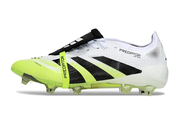 Adidas Predator Accuracy White Neon Yellow Black Firm-Ground Soccer Shoes 2